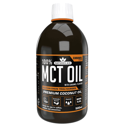 100% MCT Oil with Caramel Flavour 500ml