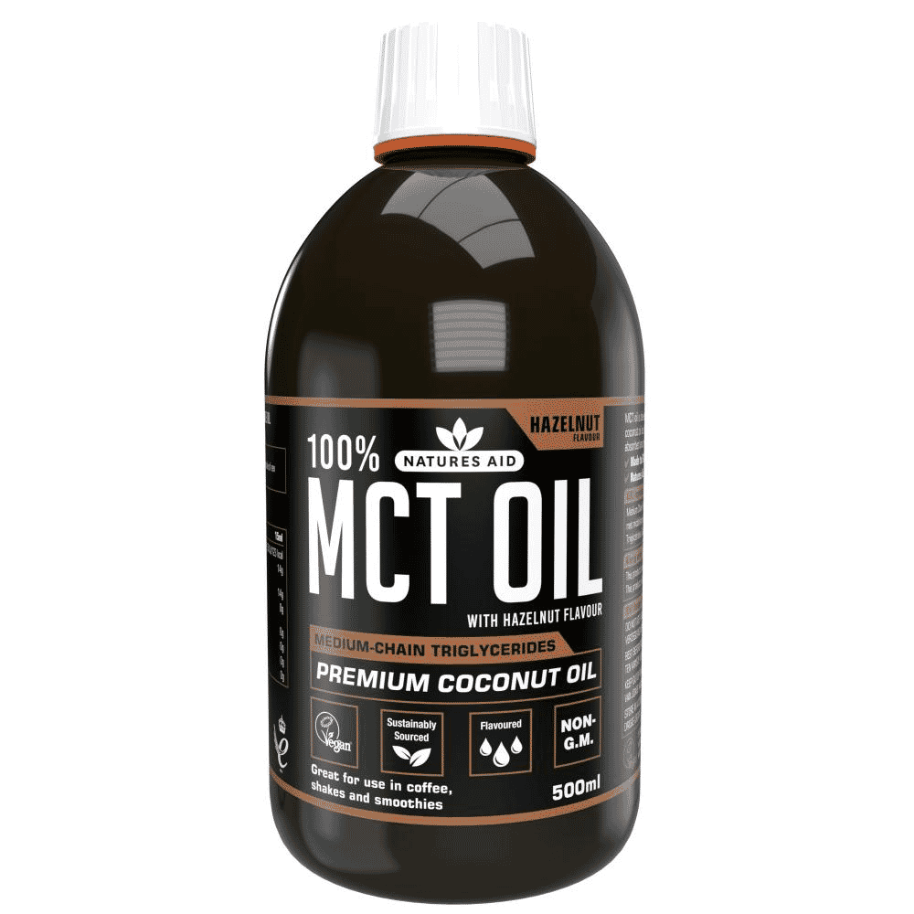 100% MCT Oil with Hazelnut Flavour 500ml