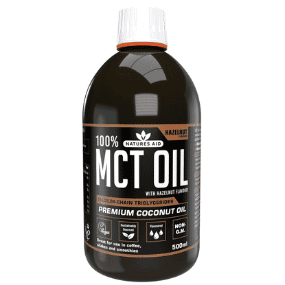 100% MCT Oil with Hazelnut Flavour 500ml