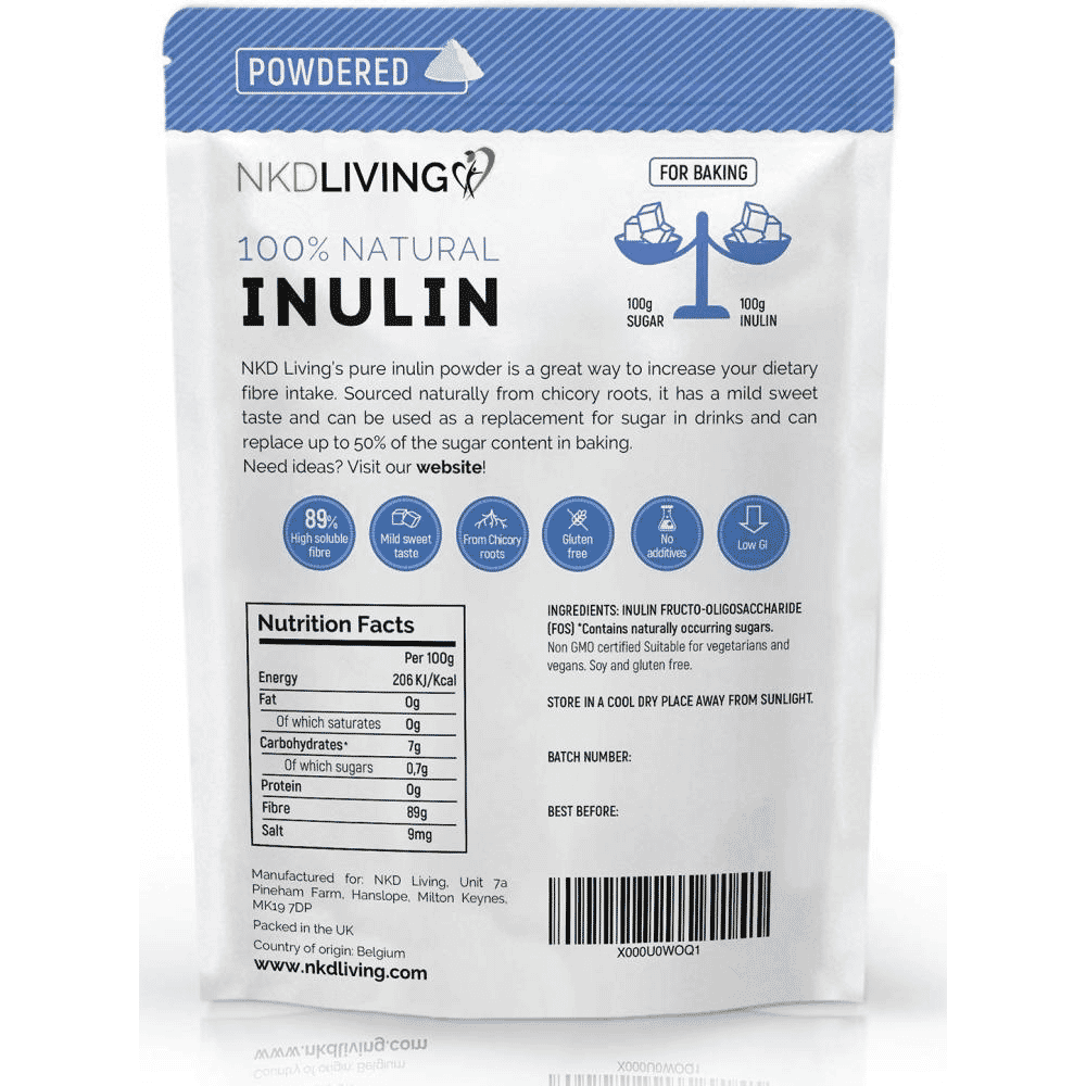 100% Natural Inulin High Grade Pure Inulin Powder 1kg