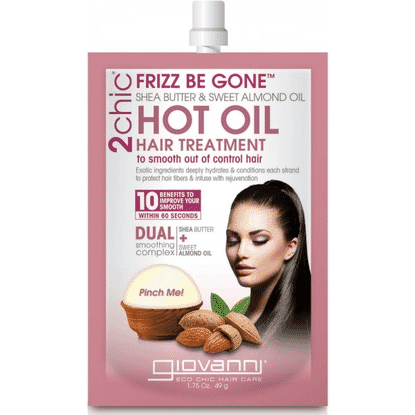 2chic Frizz Be Gone Hot Oil Hair Treatment Shea Butter + Sweet Almond Oil 49g