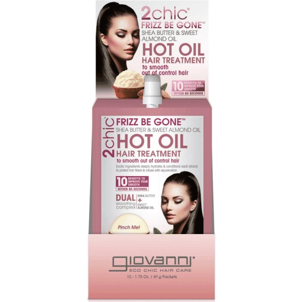 2chic Frizz Be Gone Hot Oil Hair Treatment Shea Butter + Sweet Almond Oil 49g