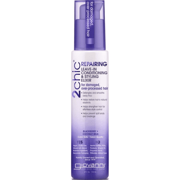 2chic Repairing Leave-in Conditioning & Styling Elixir Blackberry + Coconut Milk 118ml