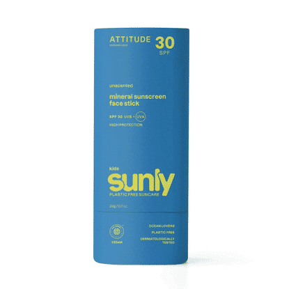 30 SPF Unscented Mineral Face Sunscreen - Kids Sunly 20g