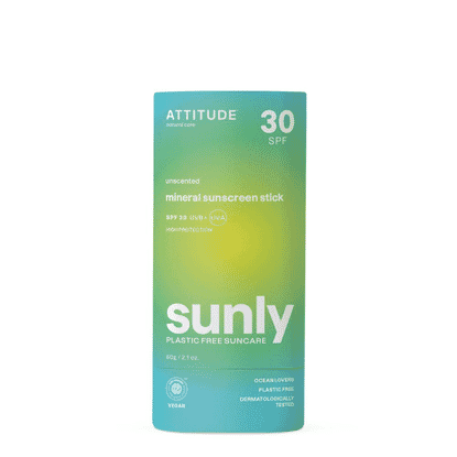 30 SPF Unscented Mineral Sunscreen Stick - Sunly 60g