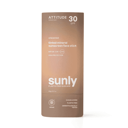 30 SPF Unscented Tinted Mineral Sunscreen Face Stick - Sunly 20g