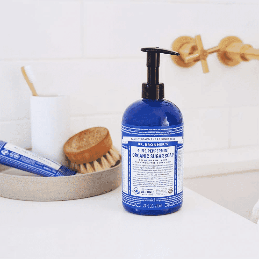 4-In-1 Peppermint Organic Pump Soap 710ml