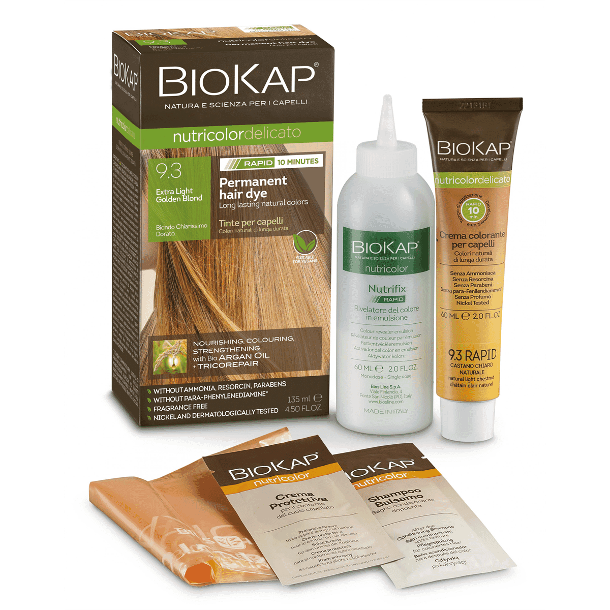 9.3 Extra Light Golden Blond Permanent Hair Dye 135ml