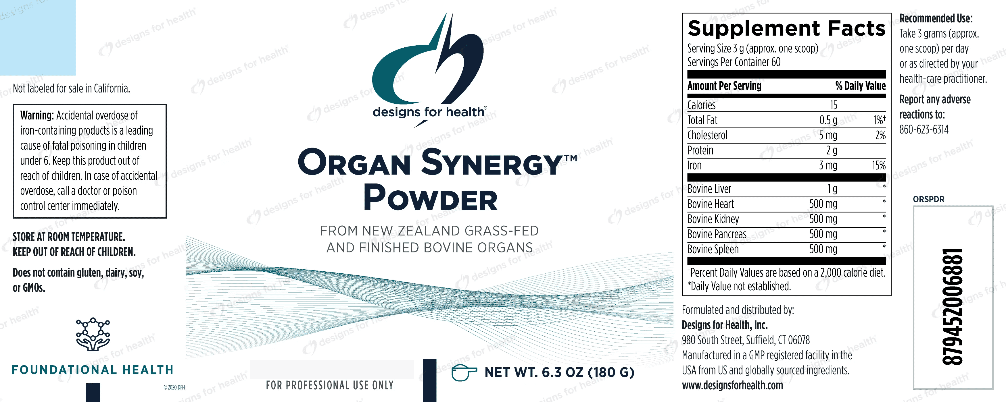 Organ Synergy™ Powder 180g