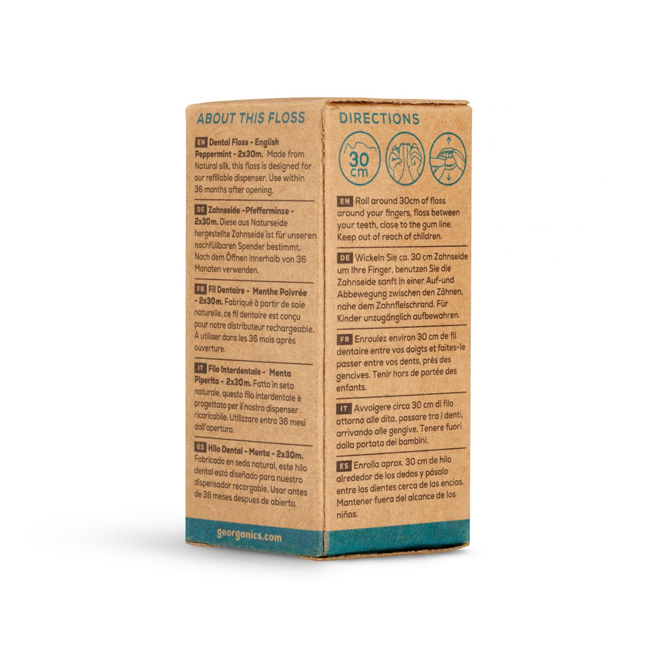 Dental Floss - Spearmint - Plastic Free 30m