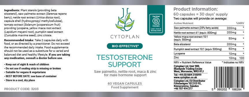 Testosterone support 60s