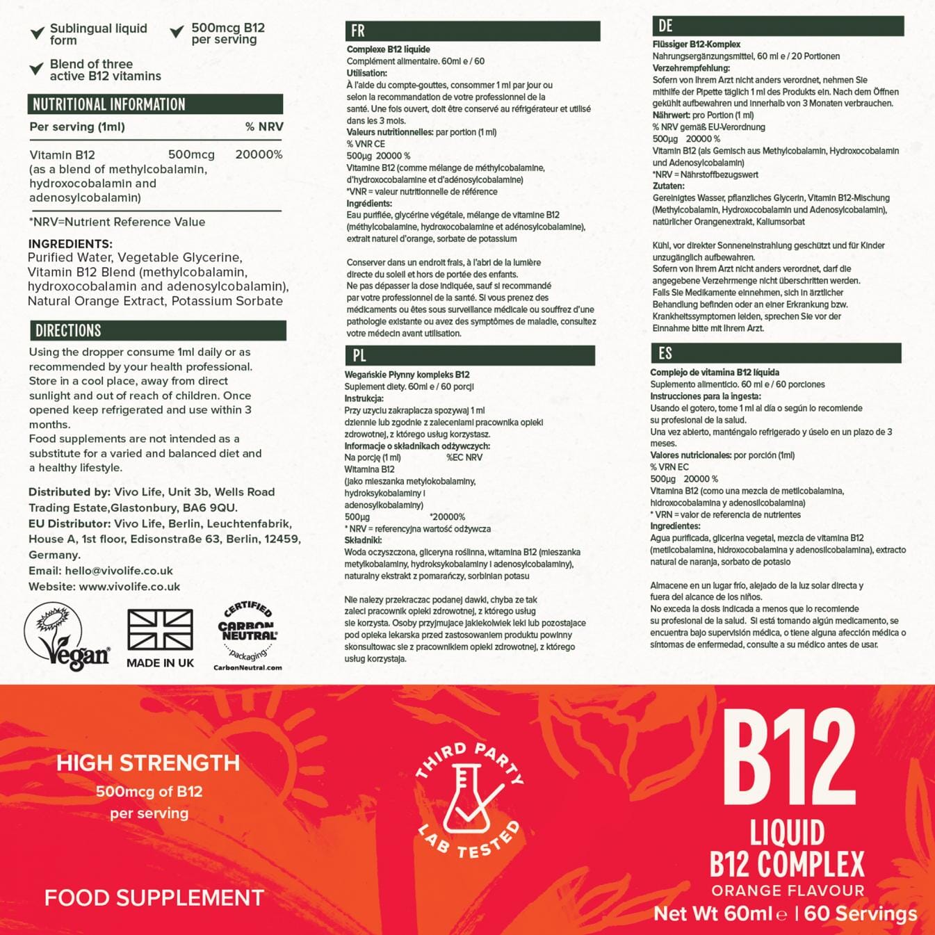 B12 Liquid B12 Complex 60ml