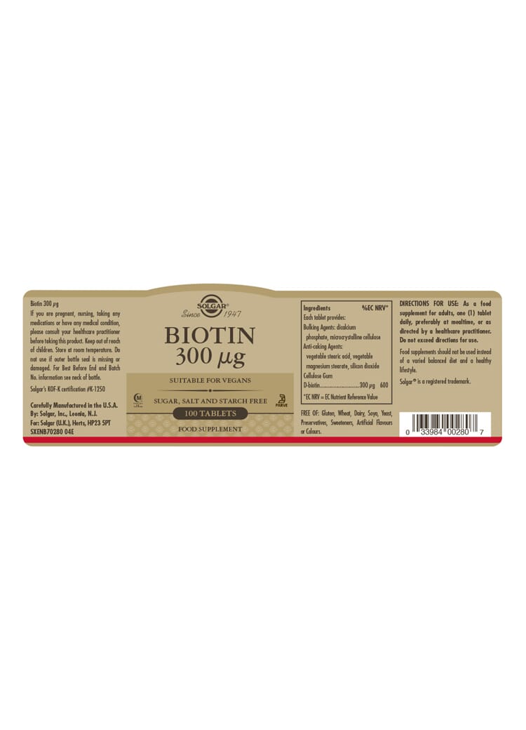 Biotin 300ug 100s