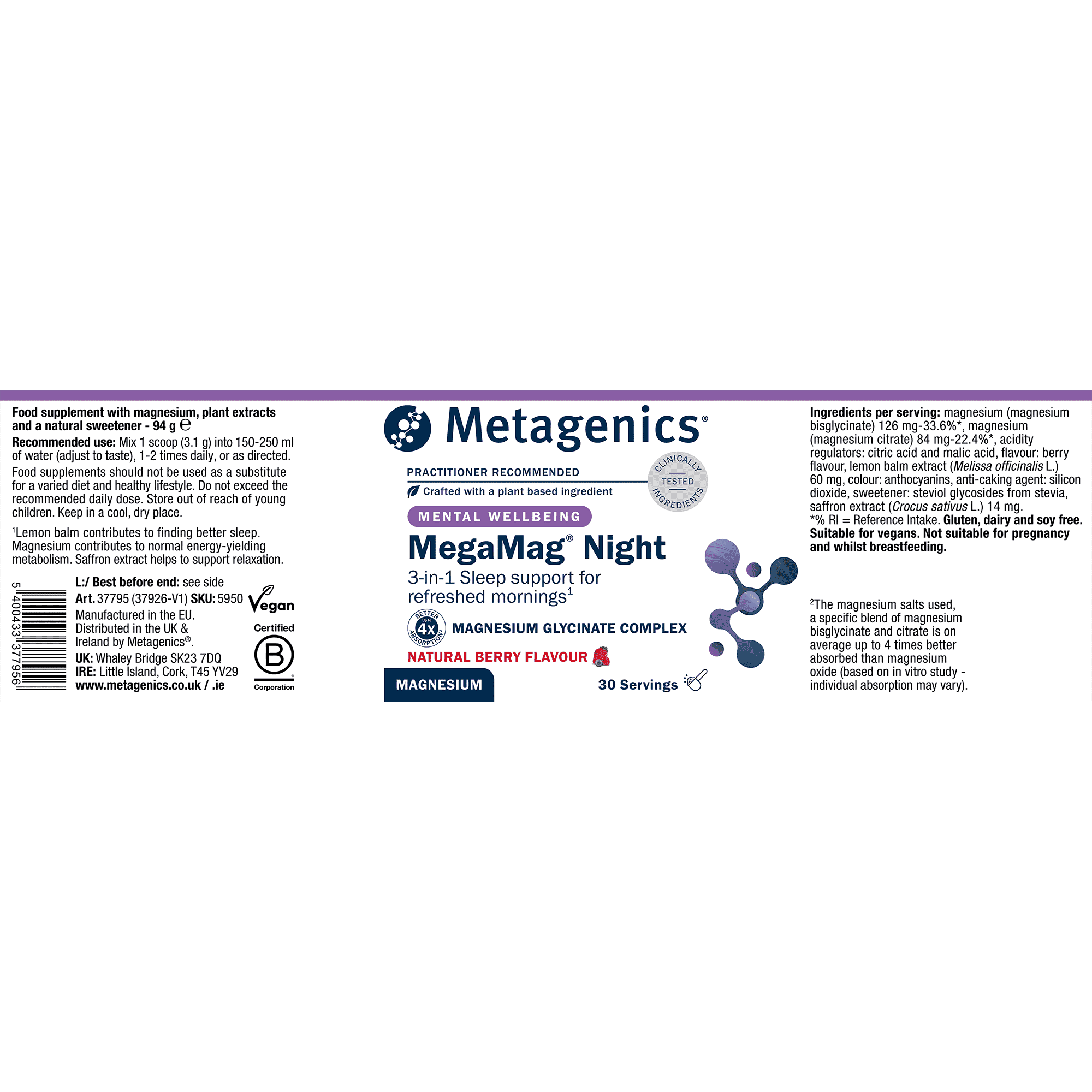 MegaMag® Night 30 Servings