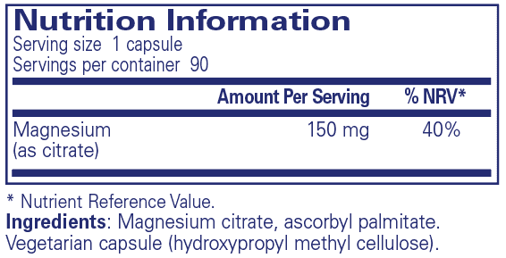 Magnesium Citrate 90s