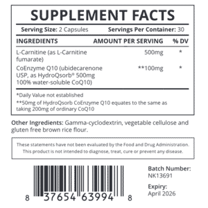 cla combined with l-carnitine Deficure 300 Tablet with CoQ10, L-Carnitine, Omega-3 Fatty Acids, Selenium  & Zinc: Buy strip of 10.0 tablets at best price in India main image 0