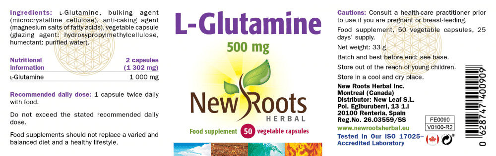 L-Glutamine 500mg 50s