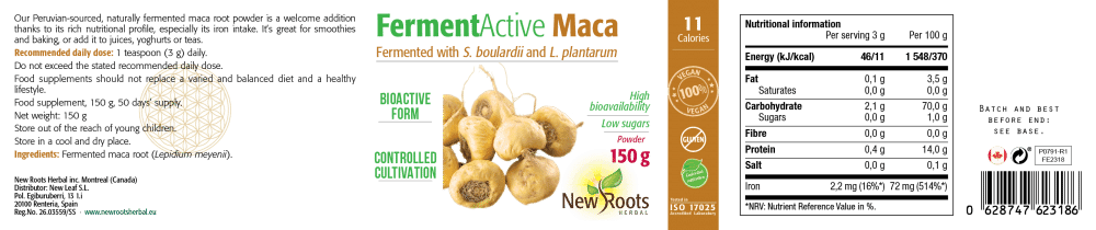 FermentActive Maca 150g