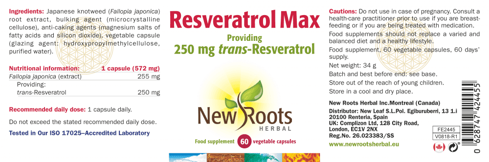 Resveratrol Max 60s