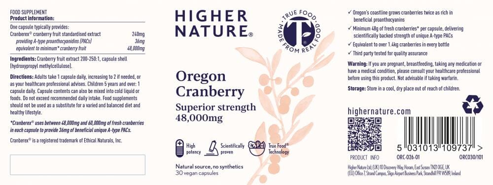 Oregon Cranberry 30s