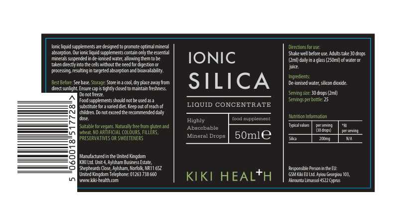 Ionic Silica Liquid Concentrate 50ml