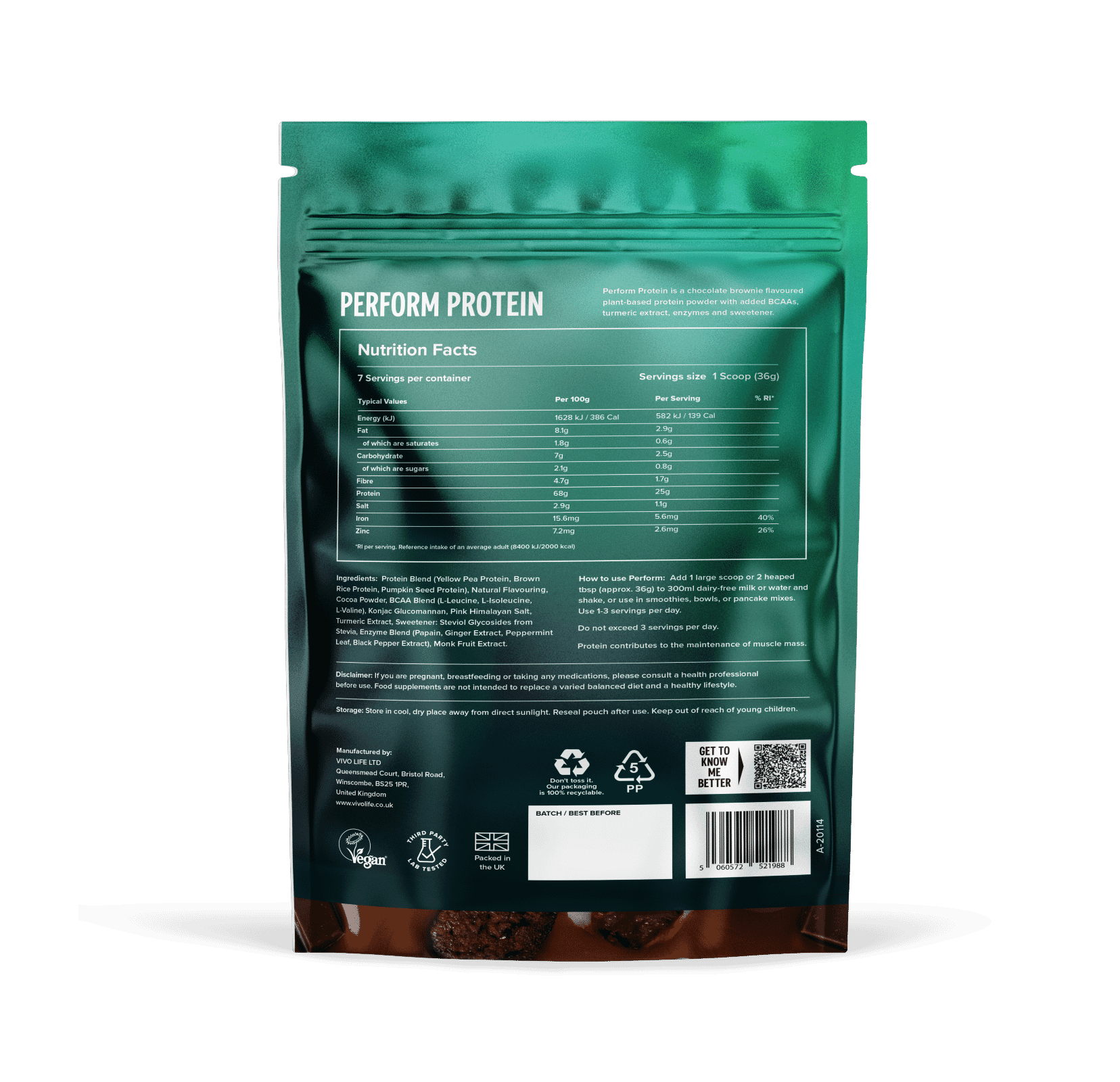 Perform Protein Chocolate Brownie 252g