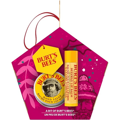 A Bit Of Burts' Bees Beeswax Lip Balm with Hand Salve Christmas Gift Set