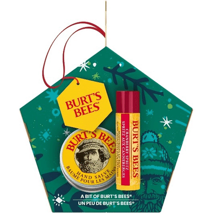 A Bit Of Burt's Bees Cranberry Splitz Lip Balm with Hand Salve Christmas Gift Set