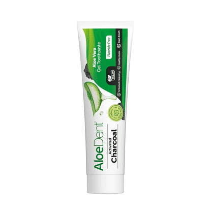 Activated Charcoal Aloe Vera Gel Toothpaste Fluoride Free 100ml