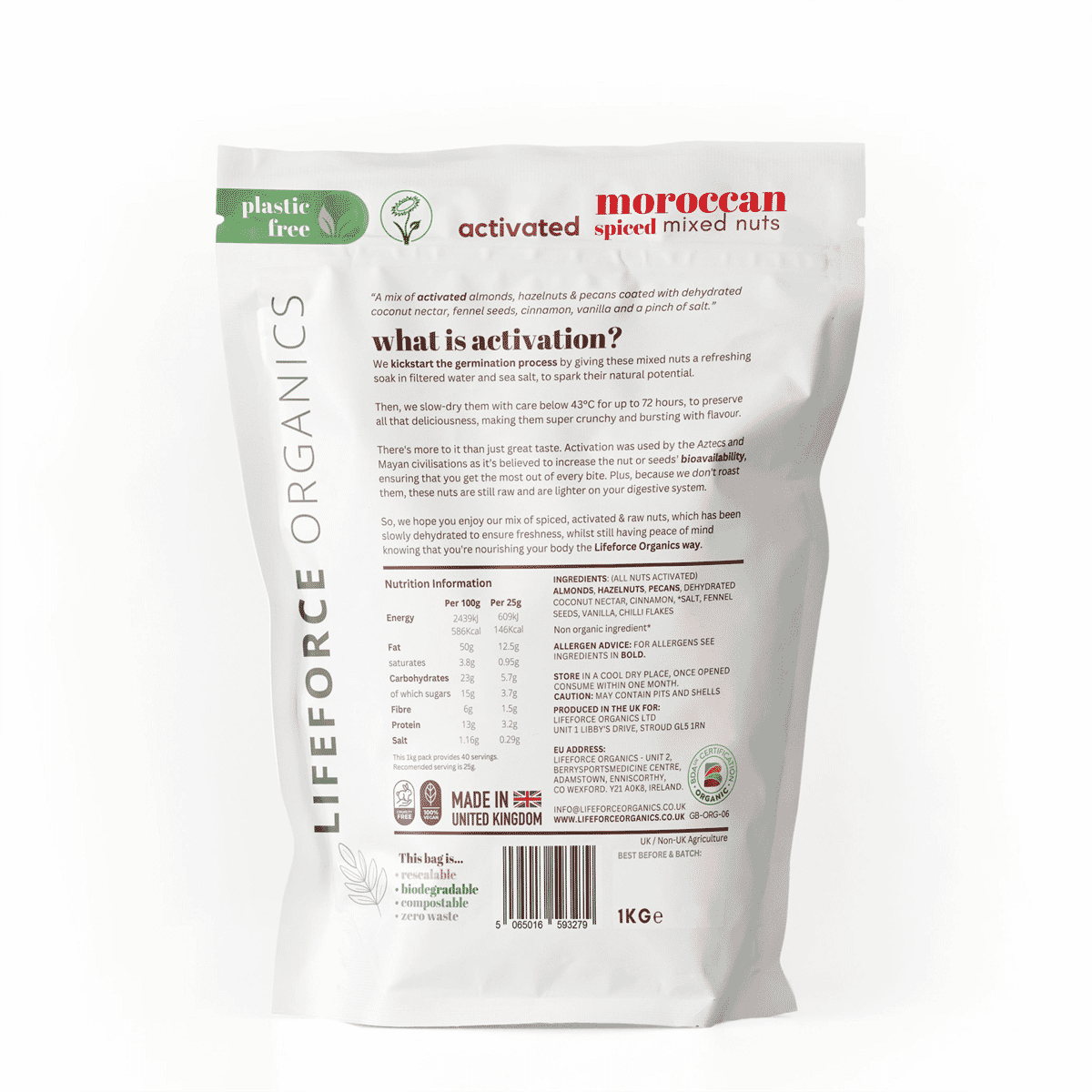 Activated Moroccan Spiced Mixed Nuts 1kg