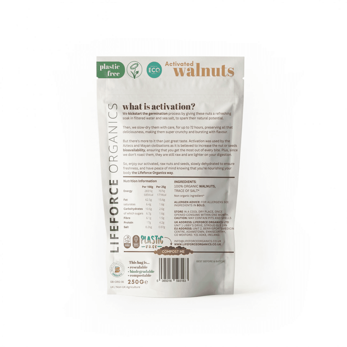 Activated Walnuts 250g SINGLE