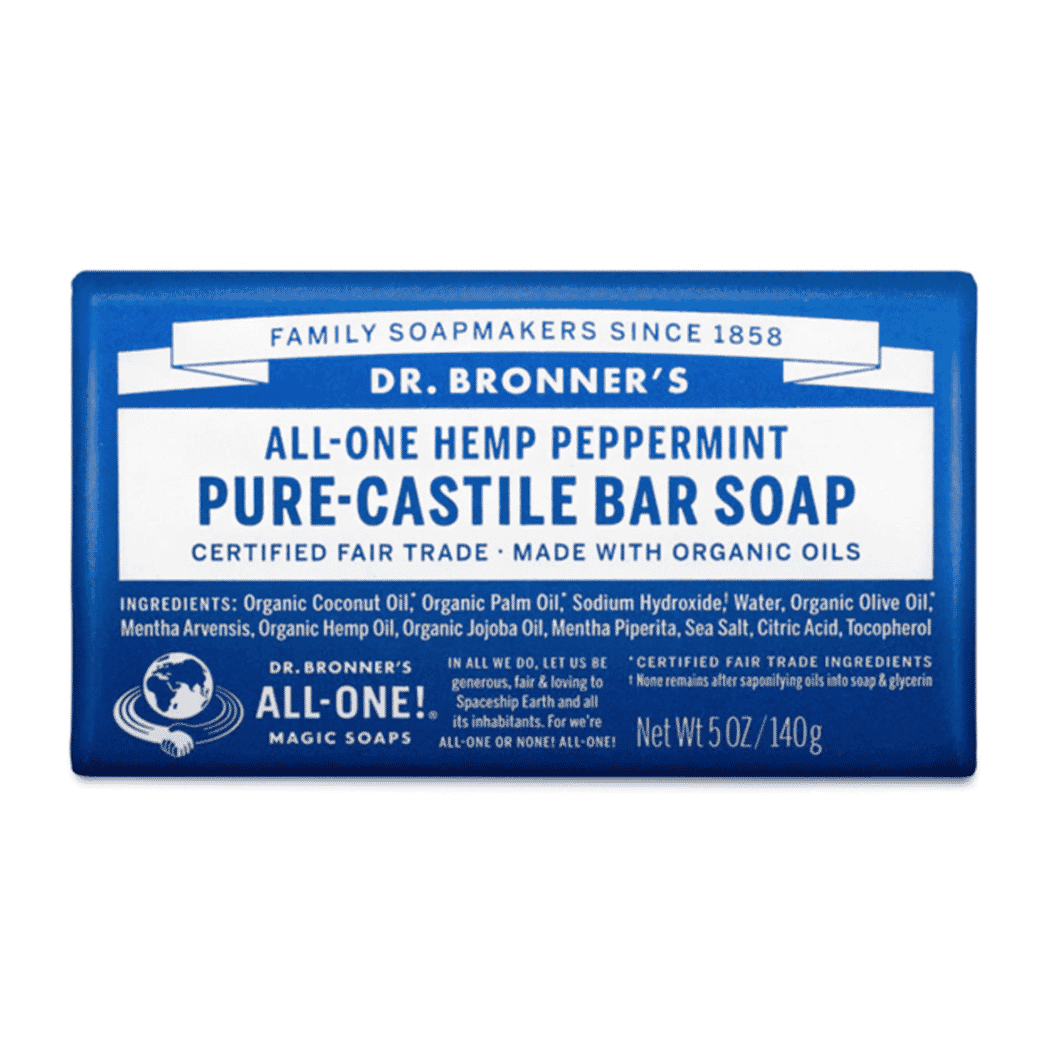 All-One Peppermint Pure-Castile Bar Soap 140g