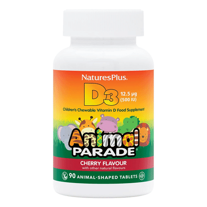 Animal Parade D3 12ug (480 IU) Cherry Flavour 90s