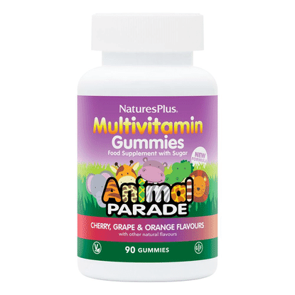 Animal Parade Multivitamin Gummies Cherry, Grape & Orange Flavours 90s