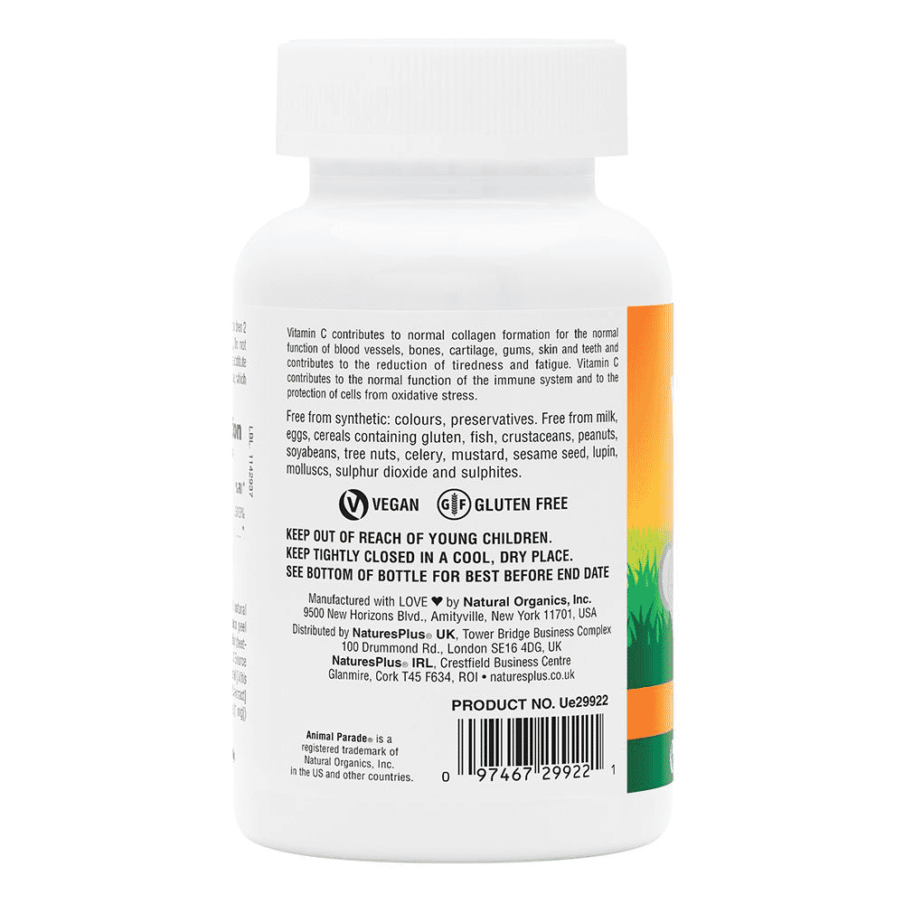 Animal Parade Vitamin C Orange Juice Flavour 90s (Sugar Free)