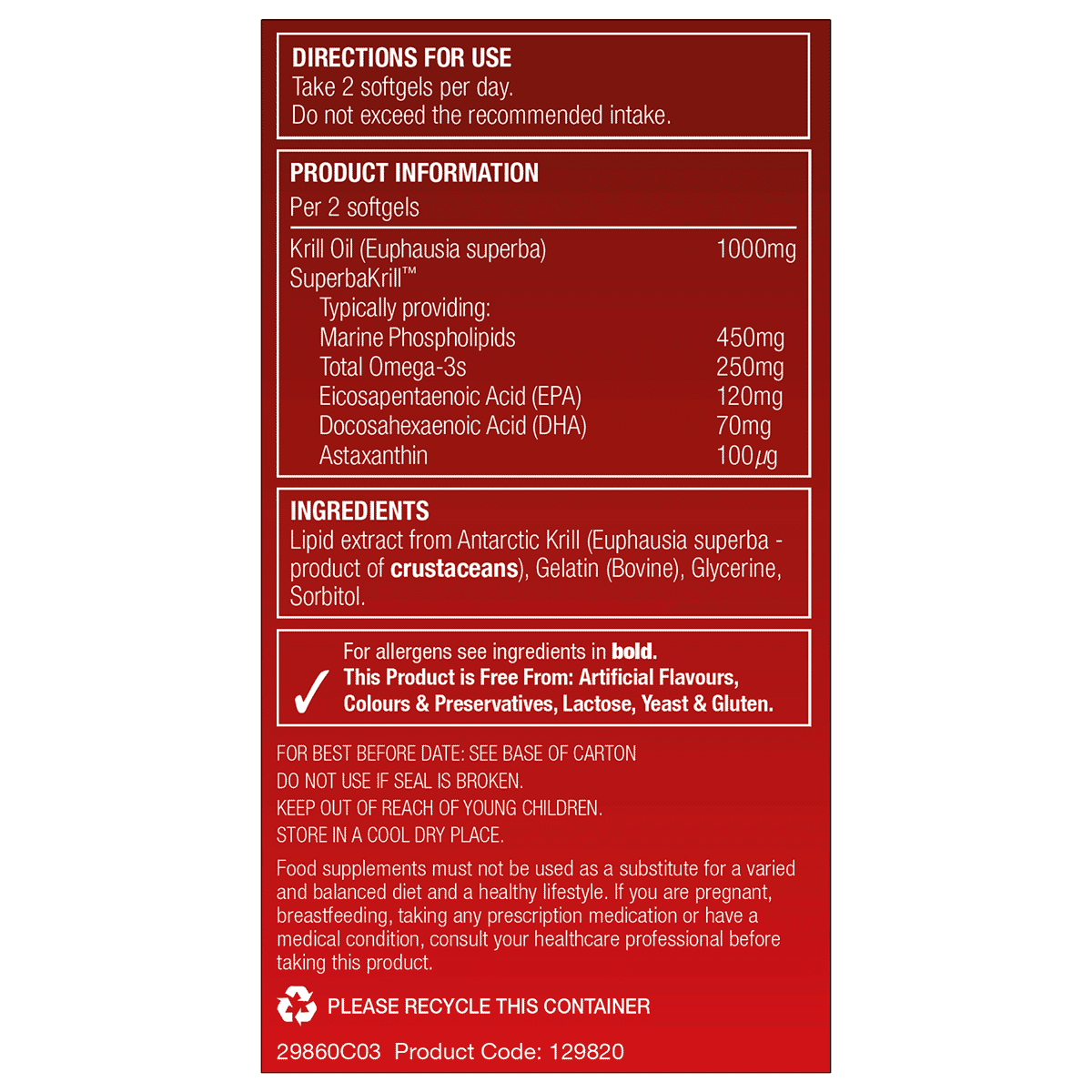 Antarctic Krill Oil (Omega-3) 60s