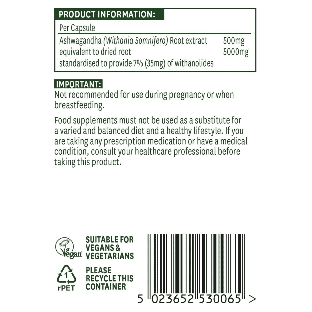 Ashwagandha (Standardised) 5000mg 30s