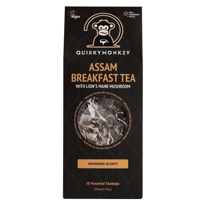 Assam Breakfast Tea with Lion's Mane Mushroom 15 Pyramid Teabags