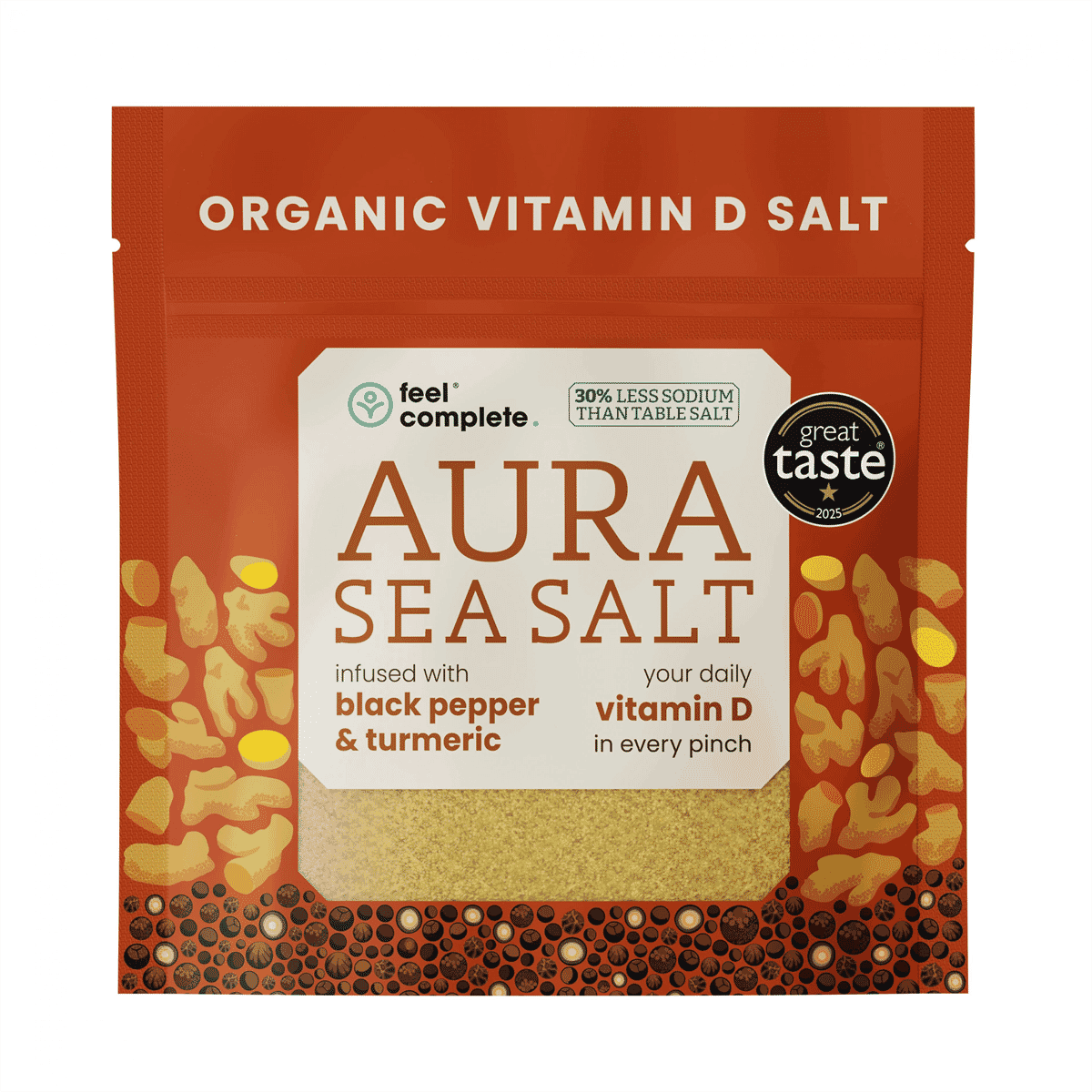 Aura Sea Salt Black Pepper & Turmeric (Organic) 80g
