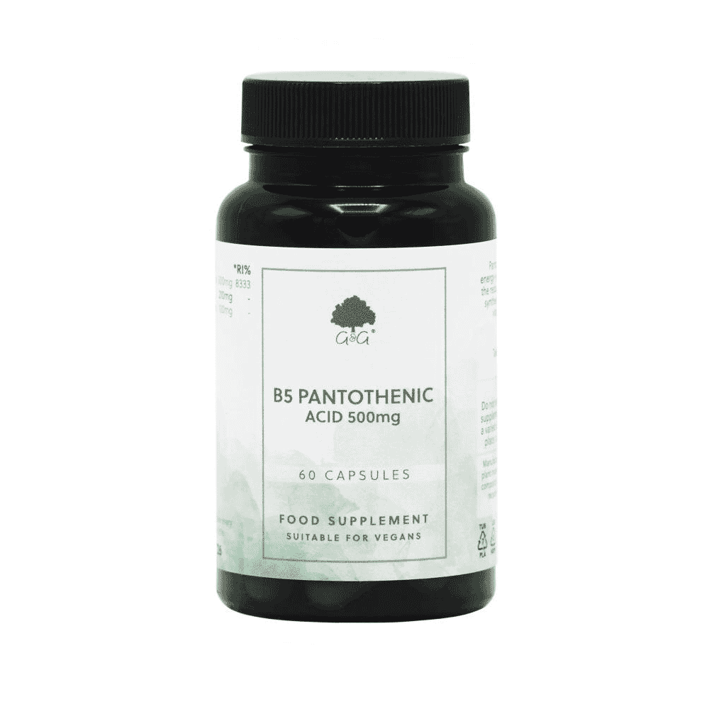 B5 Pantothenic Acid 500mg 60s