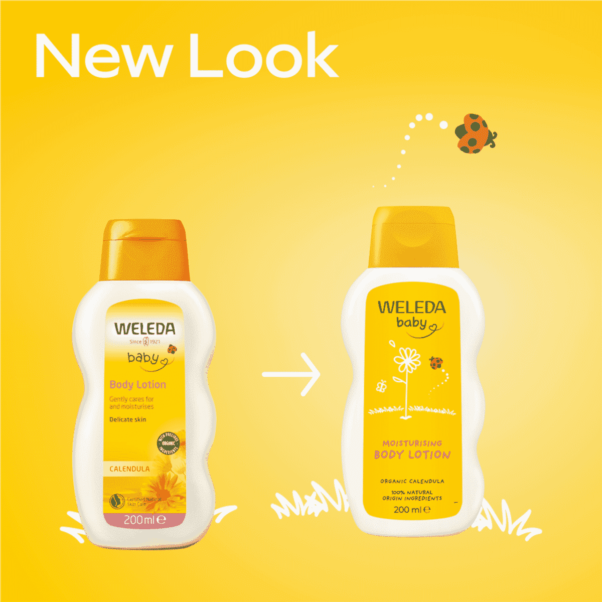 Baby Moisturising Body Lotion Organic Calendula 200ml