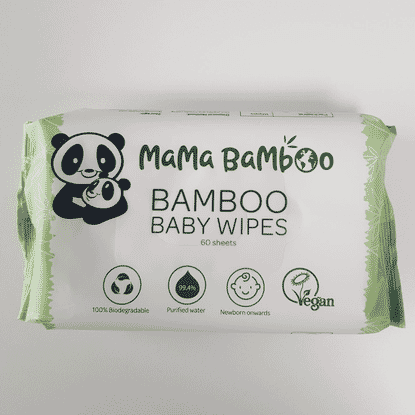 Bamboo Baby Wipes 60 Sheets