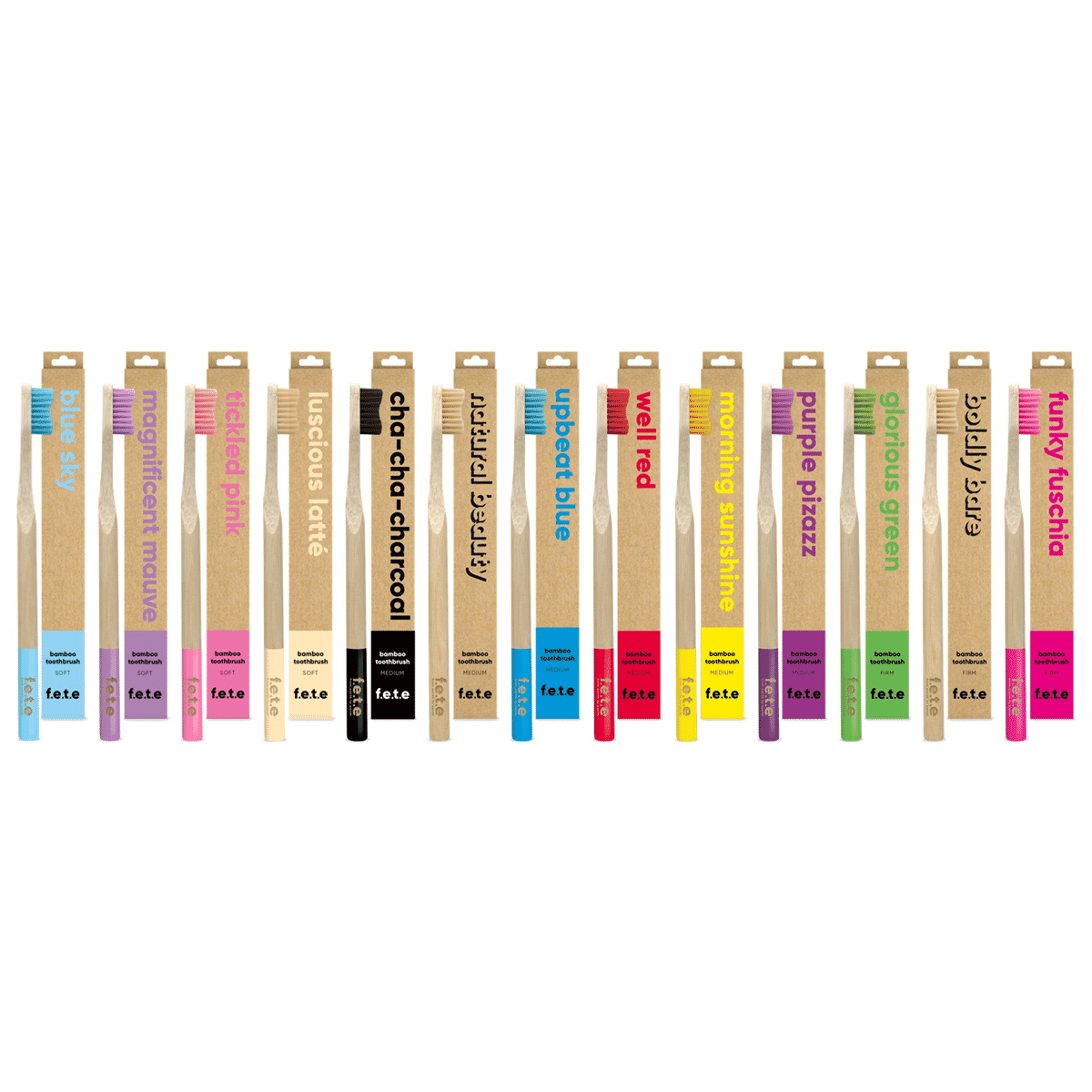 Bamboo Toothbrush Firm Bristles - Boldly Bare (Natural) (single)