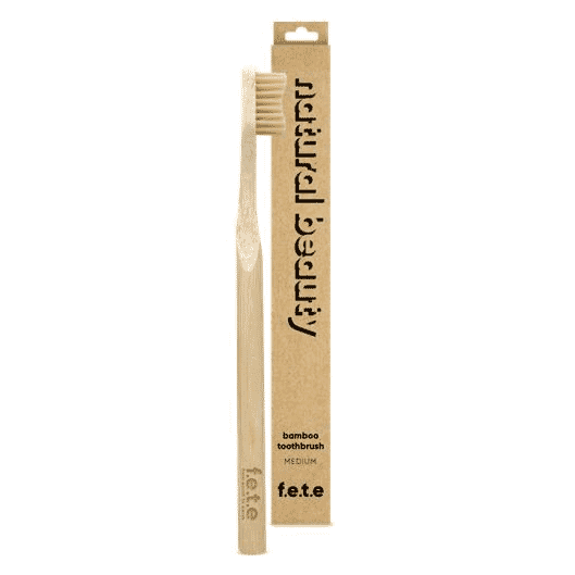 Bamboo Toothbrush Medium Bristles - Natural Beauty (single)