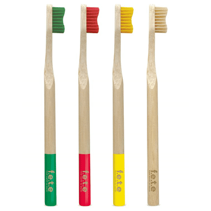 Bamboo Toothbrushes Stupendously Soft Set of 4