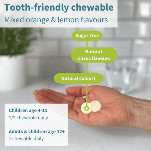 Be Kind Kids & Adults Vitamin C 500mg Chewable 120s