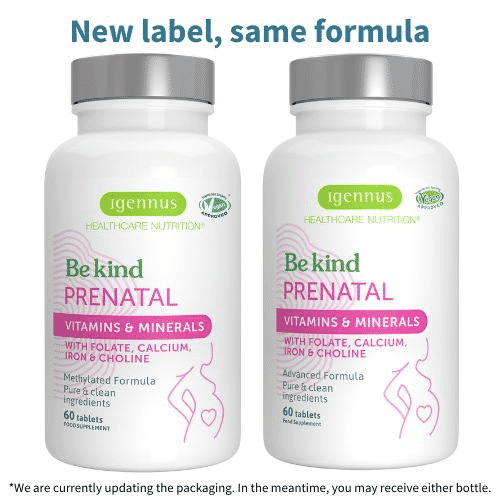 Be Kind Prenatal Vitamins & Minerals 60s