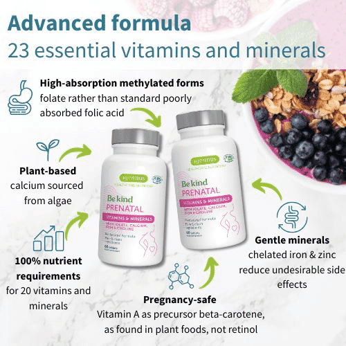 Be Kind Prenatal Vitamins & Minerals 60s