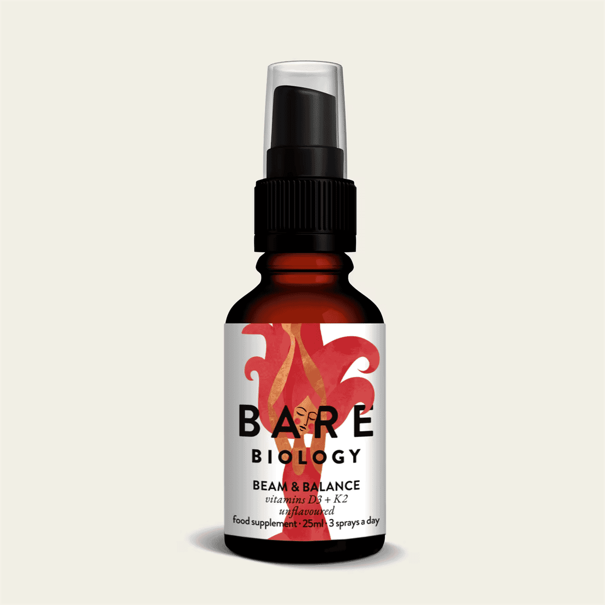 Beam & Balance Vitamins D3 + K2 Unflavoured (RED) 25ml