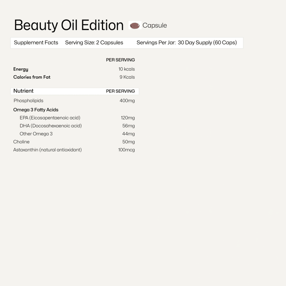 Beauty Oil Edition 60s